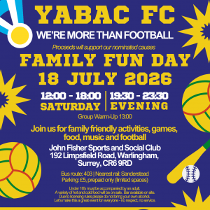 YABAC FC Family Fun Day 2026 – Family ticket (2 adults, up to 3 children)